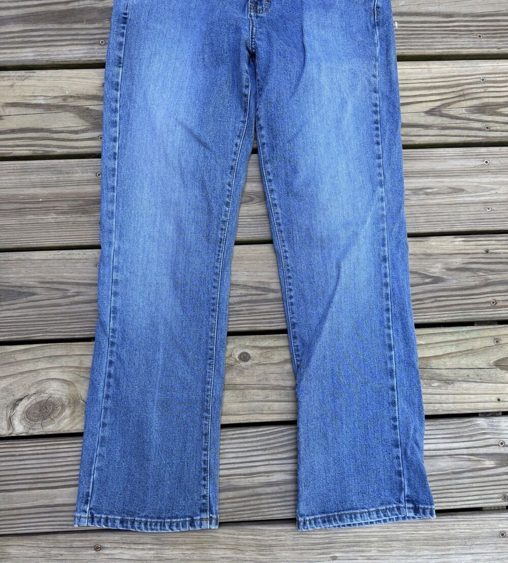 Vintage Calvin Klein Jeans Women's Size 10 Blue Denim Low Rise Bootcut - Picture 3 of 8